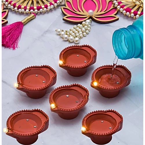 🌟 Premium LED Water Diyas (Set of 6) – Floating Festival Lights for a Radiant Celebration 🌟