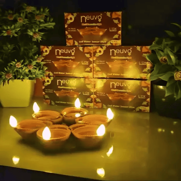 🌟 Premium LED Water Diyas (Set of 6) – Floating Festival Lights for a Radiant Celebration 🌟